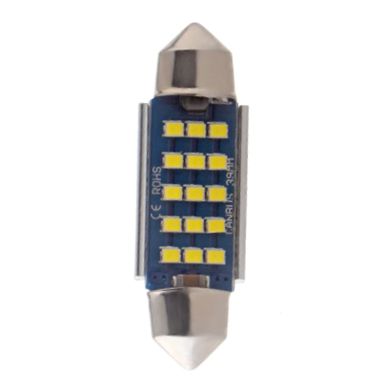 Светодиодная лампа GS C5W (T11) 39mm 15SMD 12-24V 6000K (1шт)