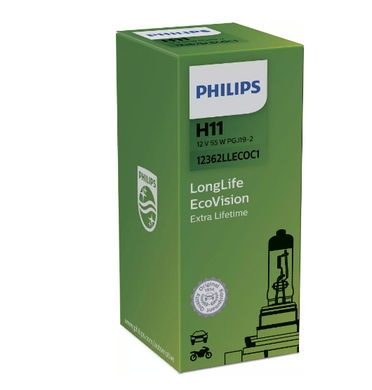 Галогенные лампы Philips LongLife EcoVision H11 55W 3100K (1шт)