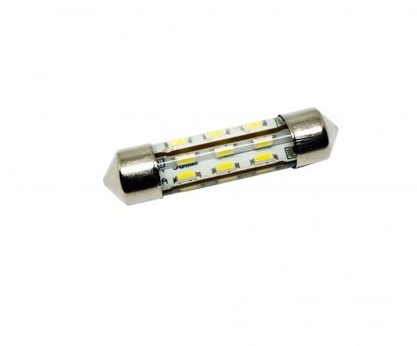 Світлодіодна лампа C5W (T11) 31mm 24SMD 6000K 12V Silicone 360° (1шт)