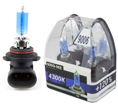 Галогенові лампи Sho-Me Xenon White +120% HB4 51W 4300K (2шт)