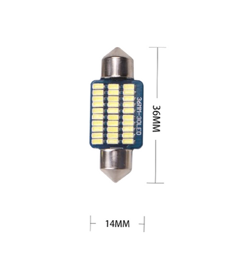 Світлодіодна лампа GS C5W (T11) 36mm 30SMD 6000K 12V CanBus (1шт)