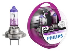 Галогенові лампи Philips ColorVision Purple H7 55W 3350K (2шт)