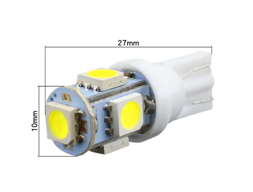 Светодиодная лампа T10 (W5W) CSP 12V 6000K White (2шт)