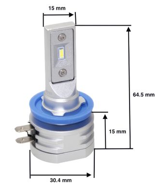 Світлодіодні лампи QLine Alpha H11B v2 20W 4000Lm 6500K (2шт)