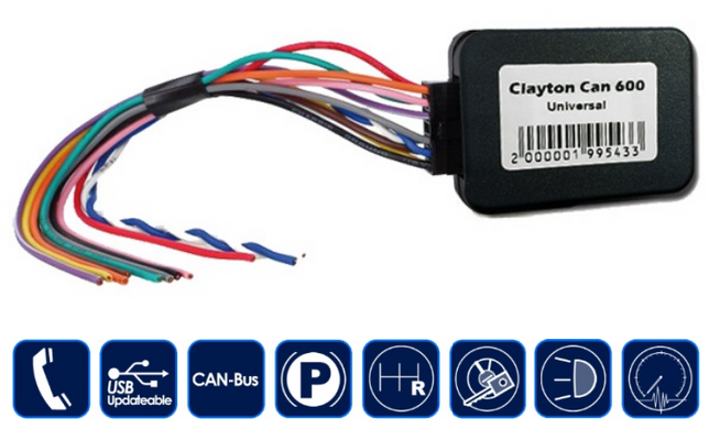 Адаптер управління кнопок на кермі Clayton Peugeot 208 2012-2024 (CAN-Bus)