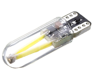 Светодиодная лампа T10 (W5W) COB GLASS white 12-24V 6000K CANBUS (2шт)