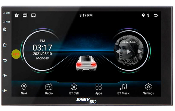 Мультимедіа EasyGo 2DIN 7" IPS 16ГБ (1ГБ DDR3) Android 11