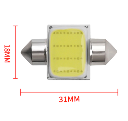 Светодиодная лампа C5W (T11) 31mm COB 6000K 12V (2шт)