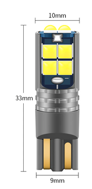 Светодиодная лампа T10 (W5W) CREE 12-24V 6000K CANBUS super bright (1шт)